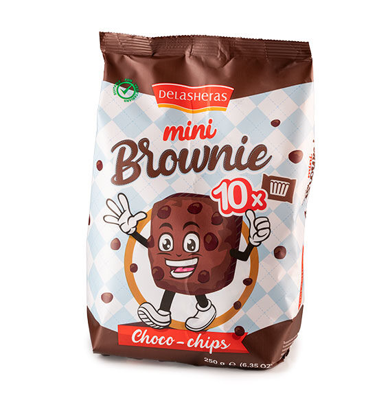 Brownies Choco-Chips Bolsa 10u / 250g