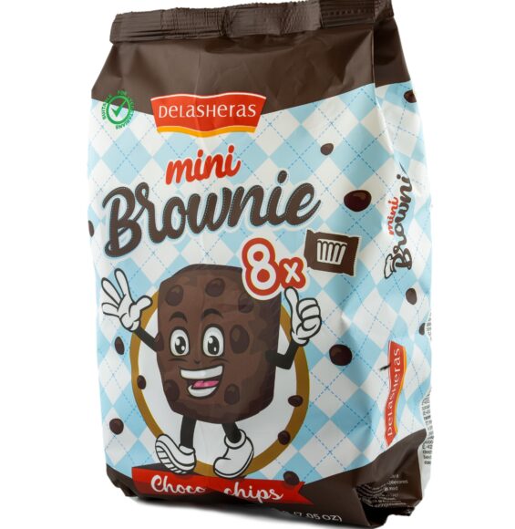 Brownies Choco-Chips Bolsa 8u / 200g